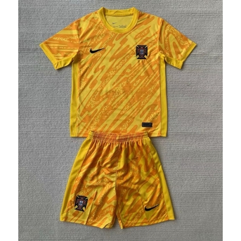 Portogallo Portiere Maglia Gara Casa Repliche Europei 2024 Bambino